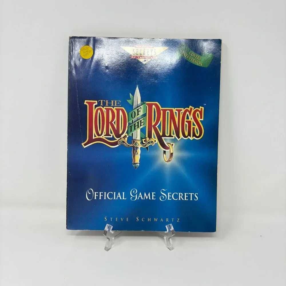 Lord of the Rings Official Game Secrets Prima Strategy Guide SNES 1994 Schwartz